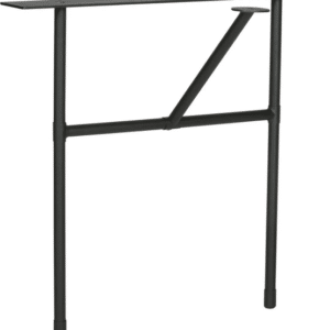 Understel til plankebord WOOOD Tablo H-Leg, Sort metal bordben H72ÃL79ÃD36 cm